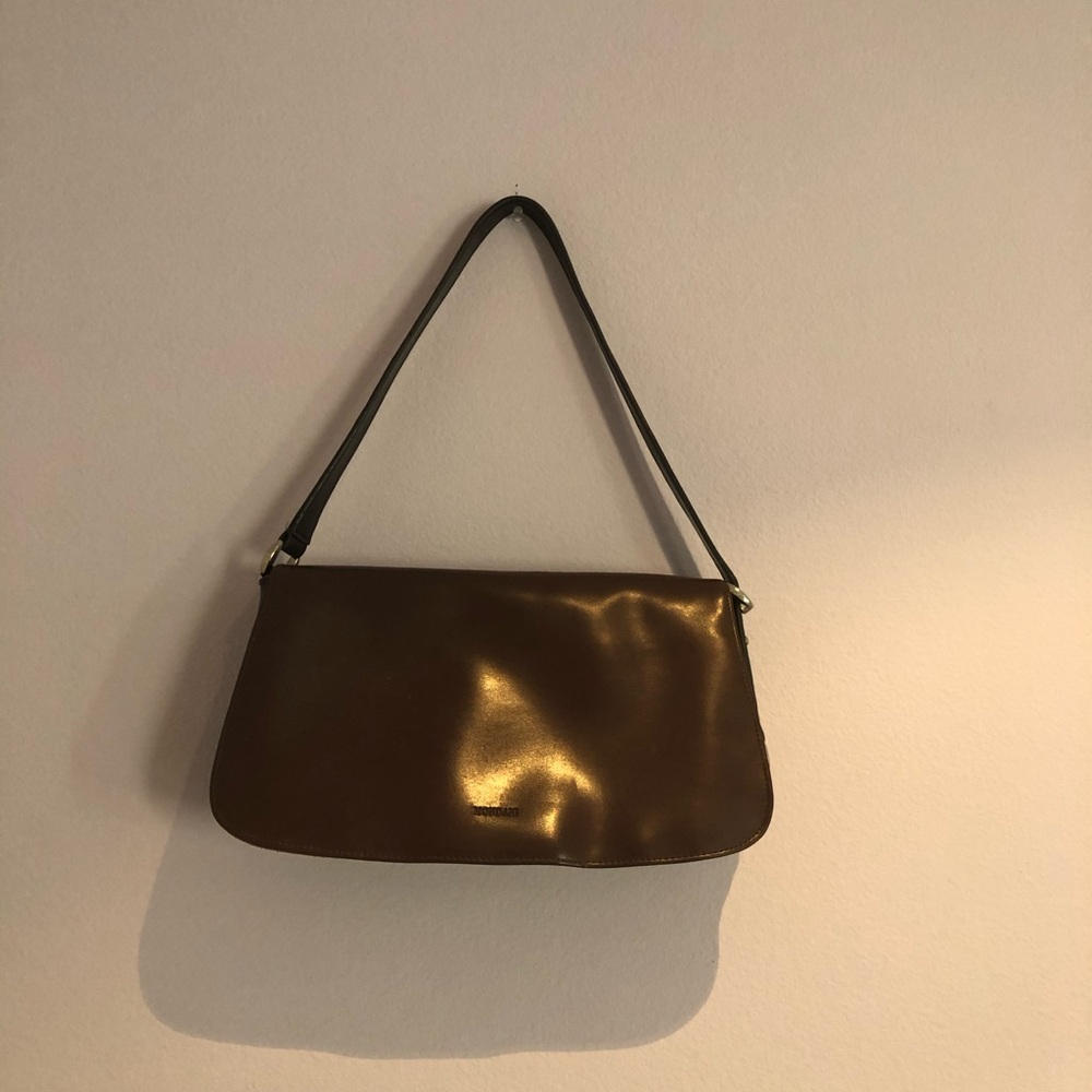 Mondani Brown Leather Shoulder Bag